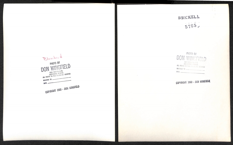 Lot of (15) Don Wingfield 1950s-1960 New York Yankees 8x10 Type 1 Photos (w. Original Envelope From Wingfield)